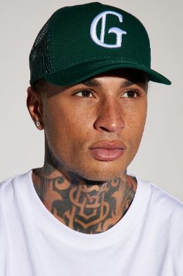 Georgia Twill Trucker Hat - Green sold by Fashion Nova