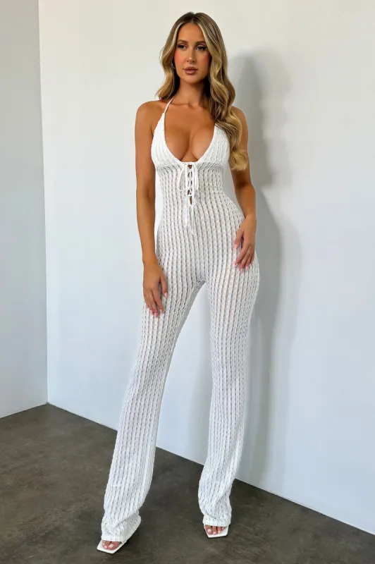 Tamarama Crochet Lace Jumpsuit - Off White sold by Fashion Nova