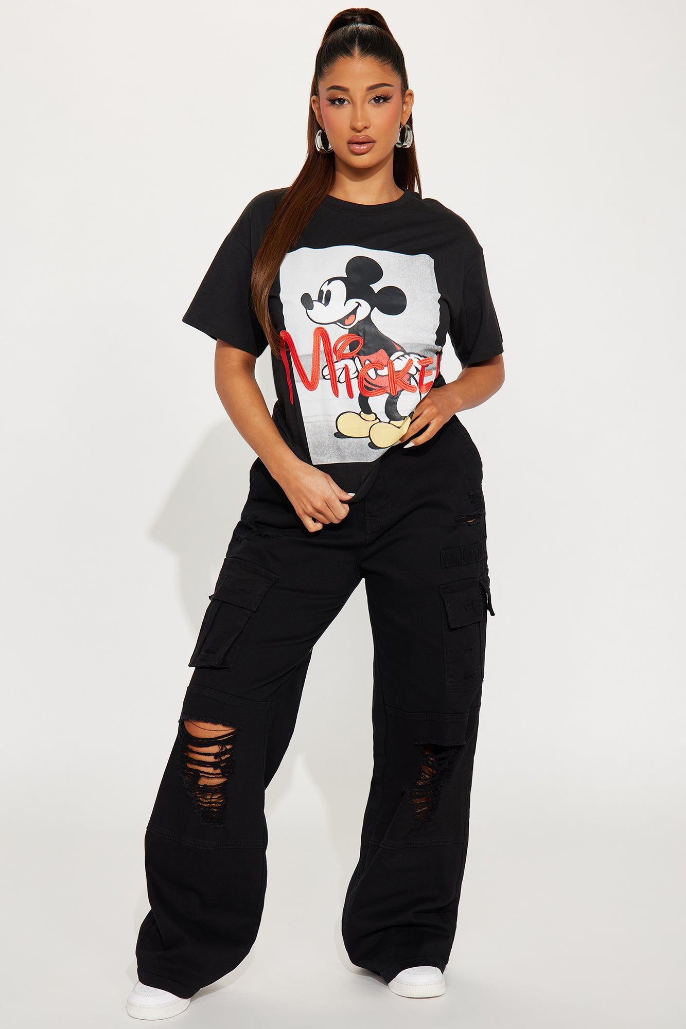 Vintage Mickey Embroidered Tee - Black sold by Fashion Nova product image thumbnail 3