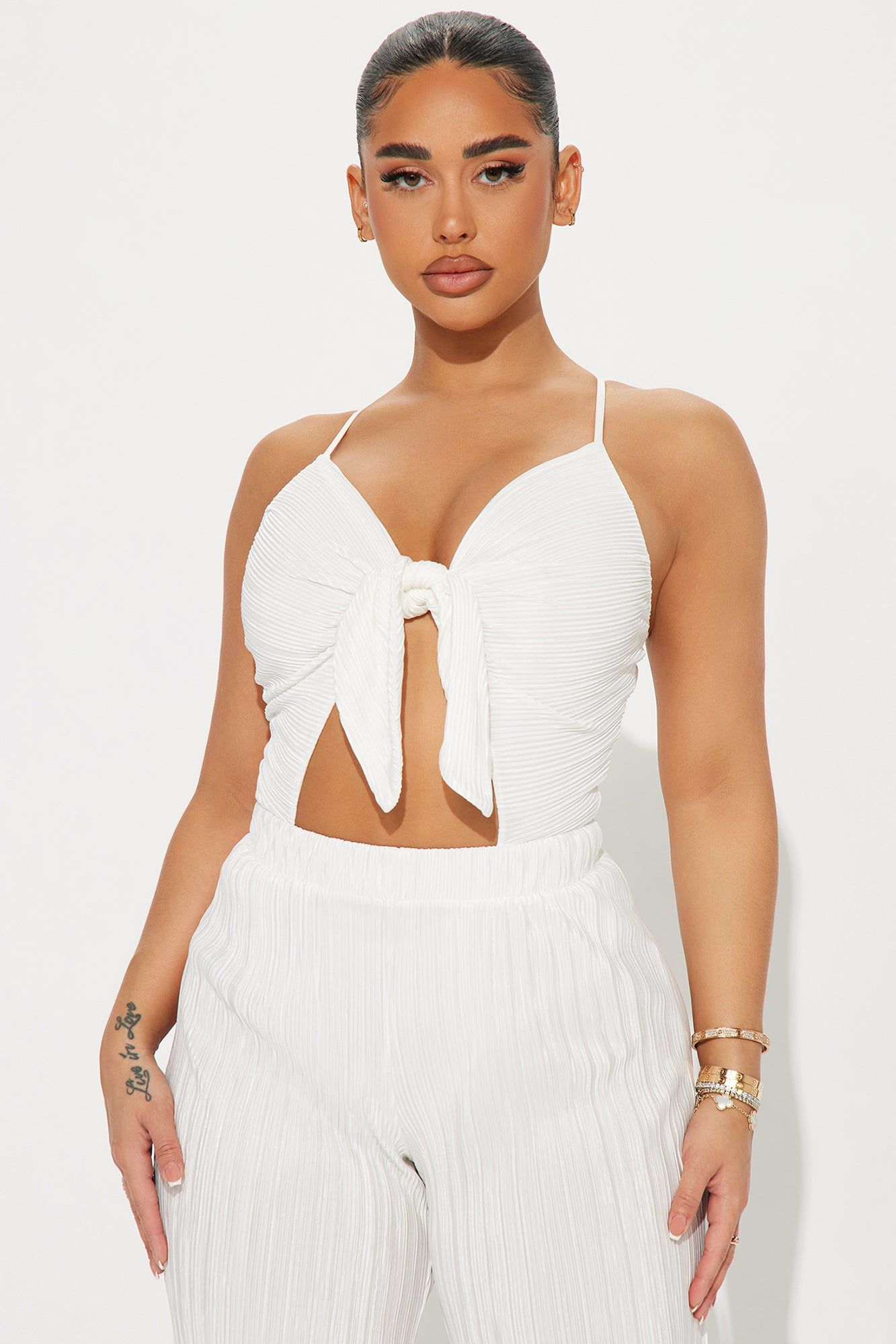 Leia Pant Set - White sold by Fashion Nova product image thumbnail 3