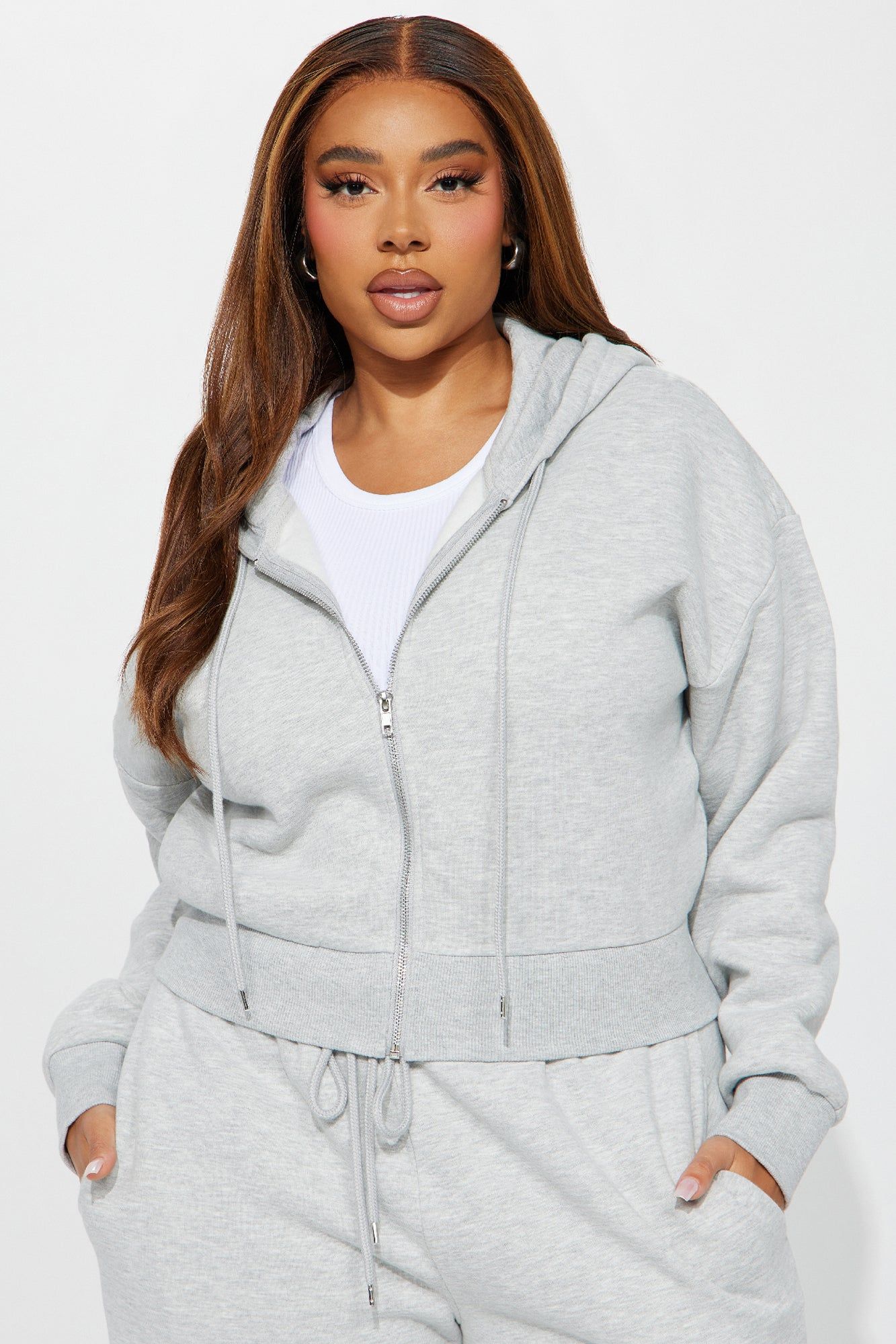 Brianna Jogger Pant Set - Heather Grey sold by Fashion Nova product image thumbnail 5