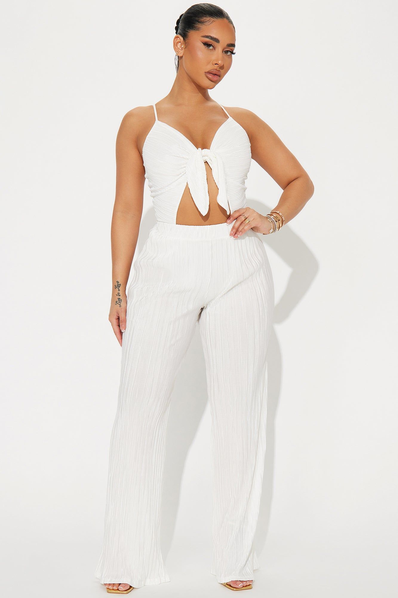 Leia Pant Set - White sold by Fashion Nova product image thumbnail 2