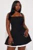 Evangelina Mini Dress - Black sold by Fashion Nova