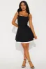 Evangelina Mini Dress - Black sold by Fashion Nova