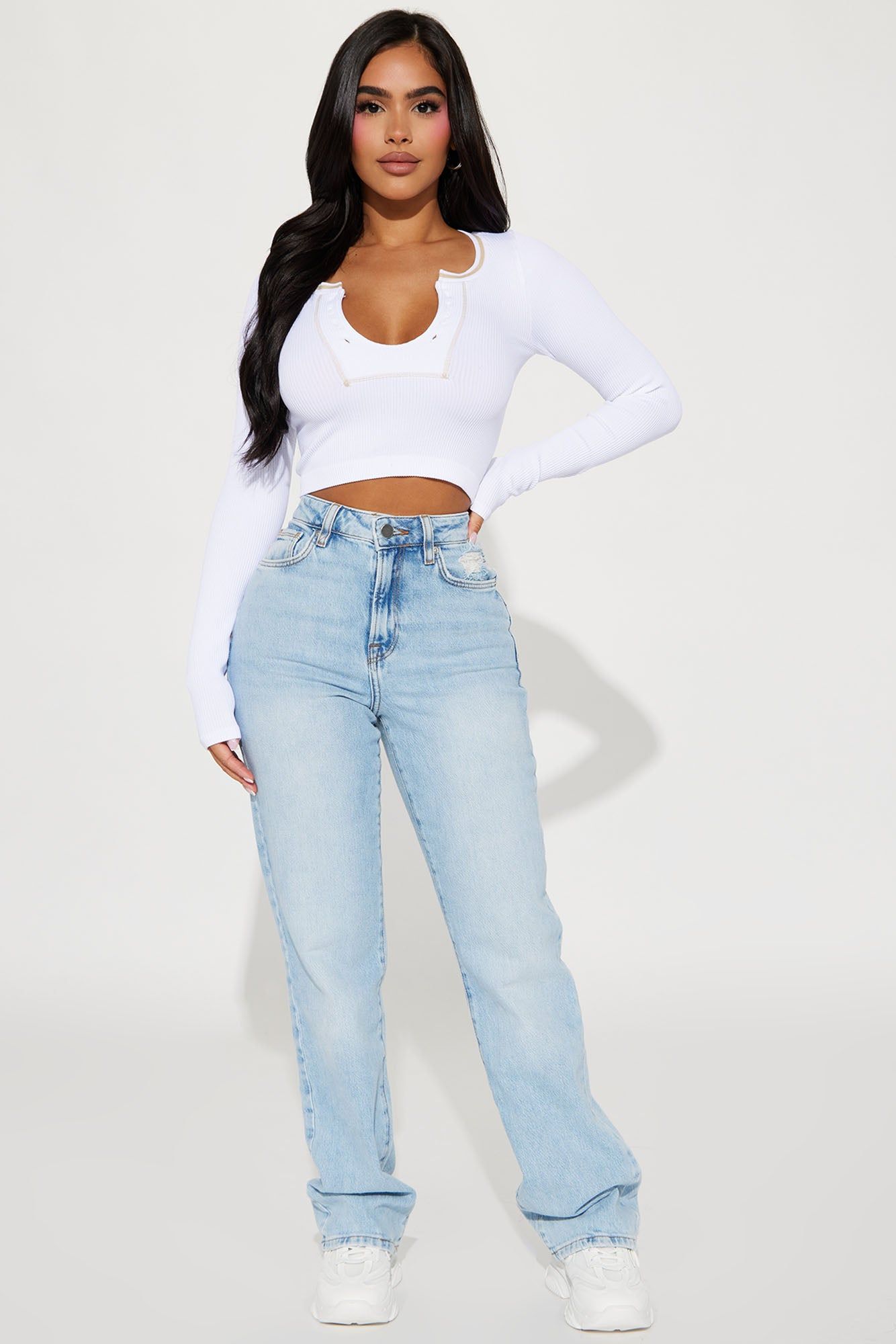 Savannah Seamless Top - White sold by Fashion Nova product image thumbnail 2