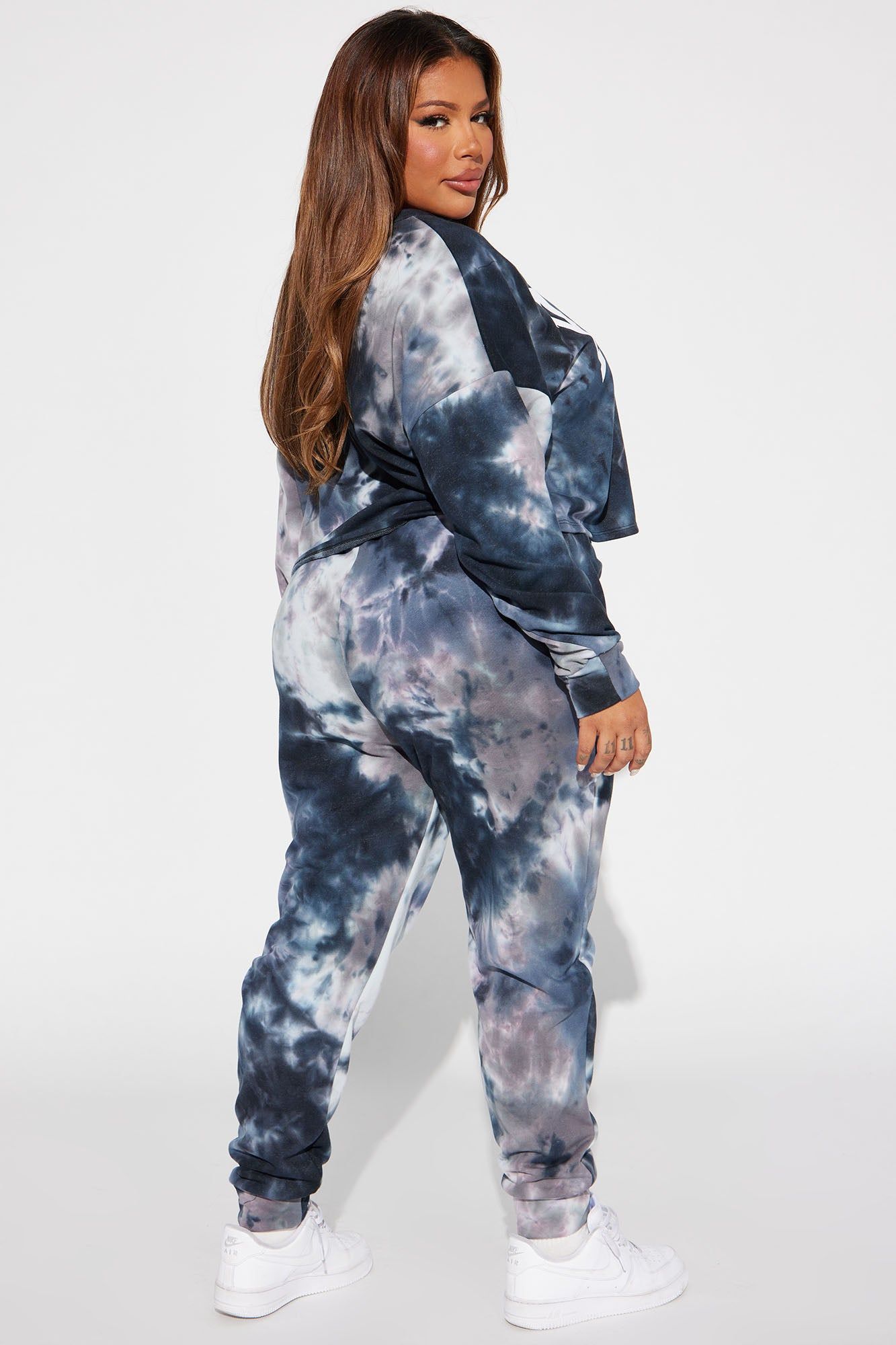 Paris Tie Dye Jogger Set - Navy/combo sold by Fashion Nova product image thumbnail 6