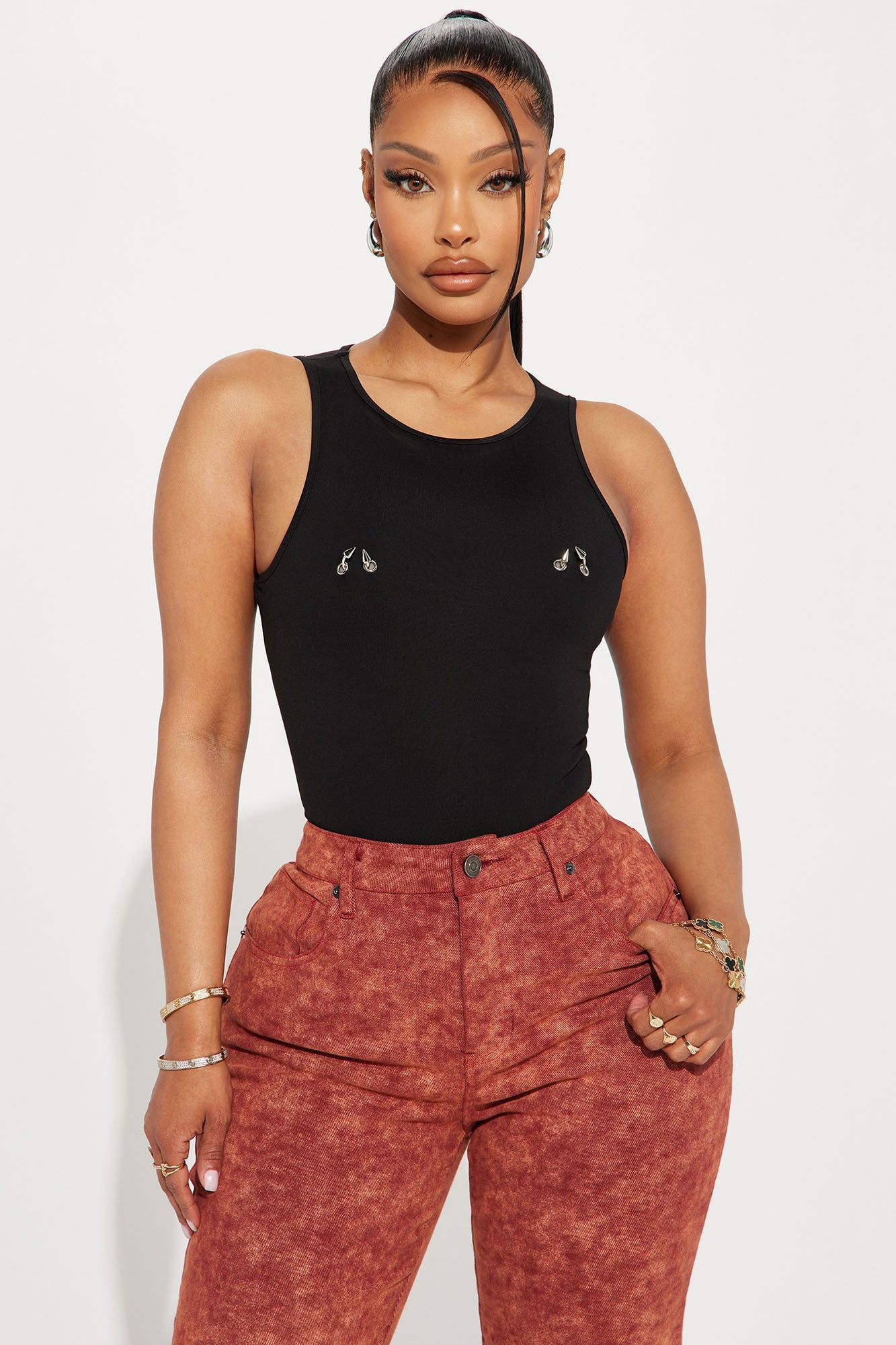 No Distractions Bodysuit - Black sold by Fashion Nova product image thumbnail 3