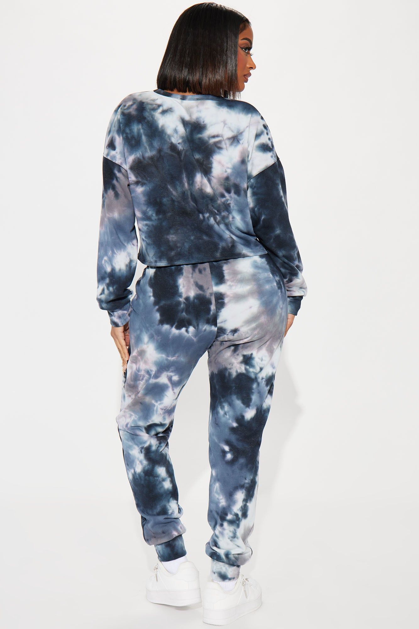 Paris Tie Dye Jogger Set - Navy/combo sold by Fashion Nova product image thumbnail 3