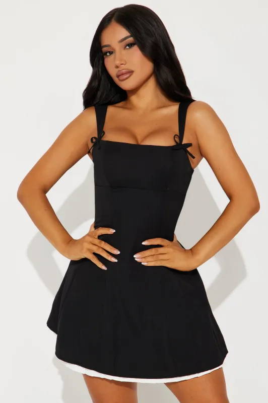 Evangelina Mini Dress - Black sold by Fashion Nova