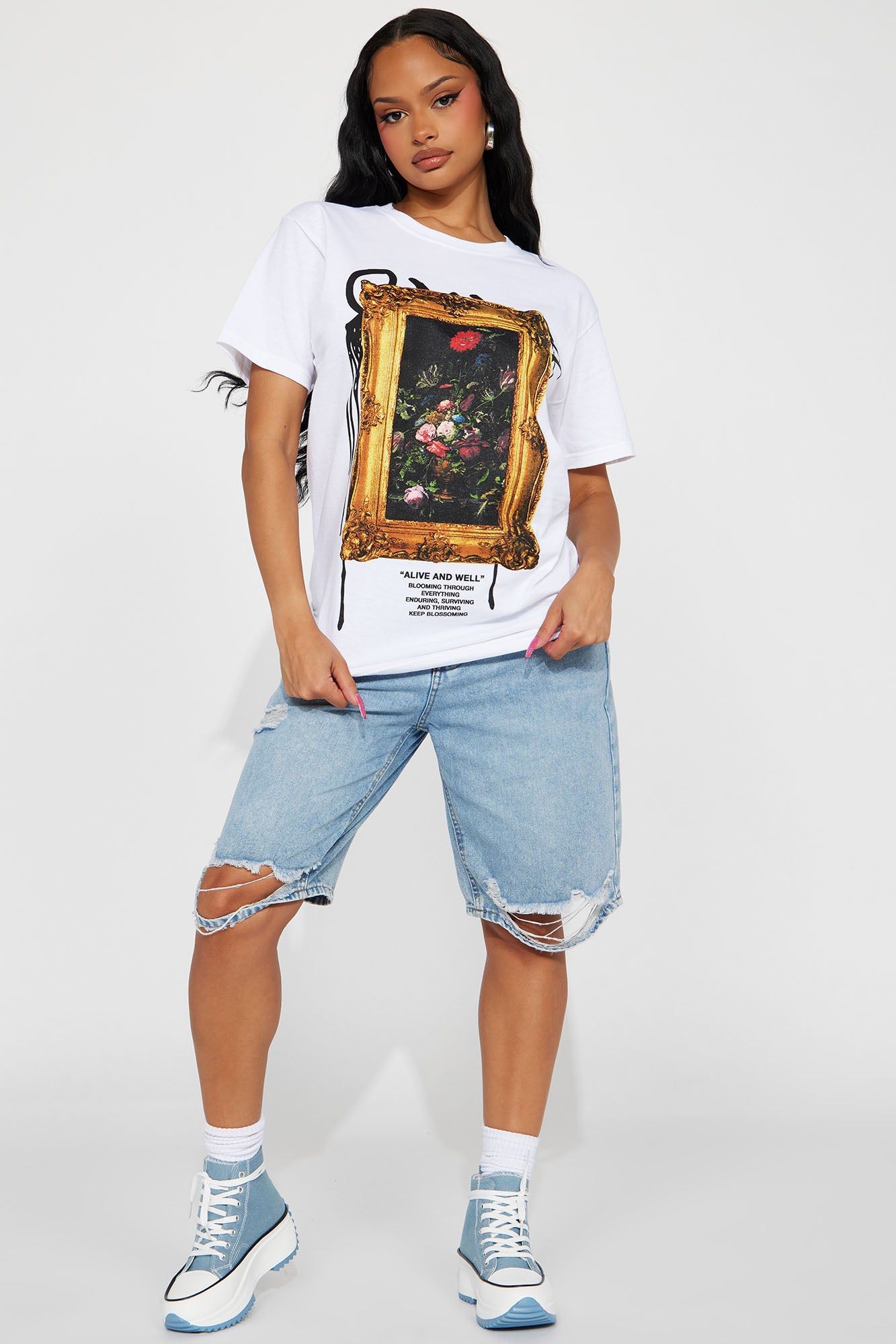 Alive And Well Graphic Tshirt - White sold by Fashion Nova product image thumbnail 3