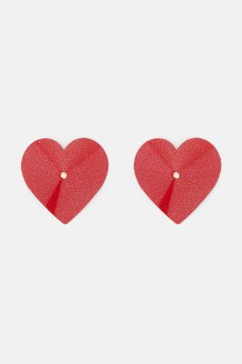 Tough Heart Metal Nipple Cover Pasties - Red sold by Fashion Nova