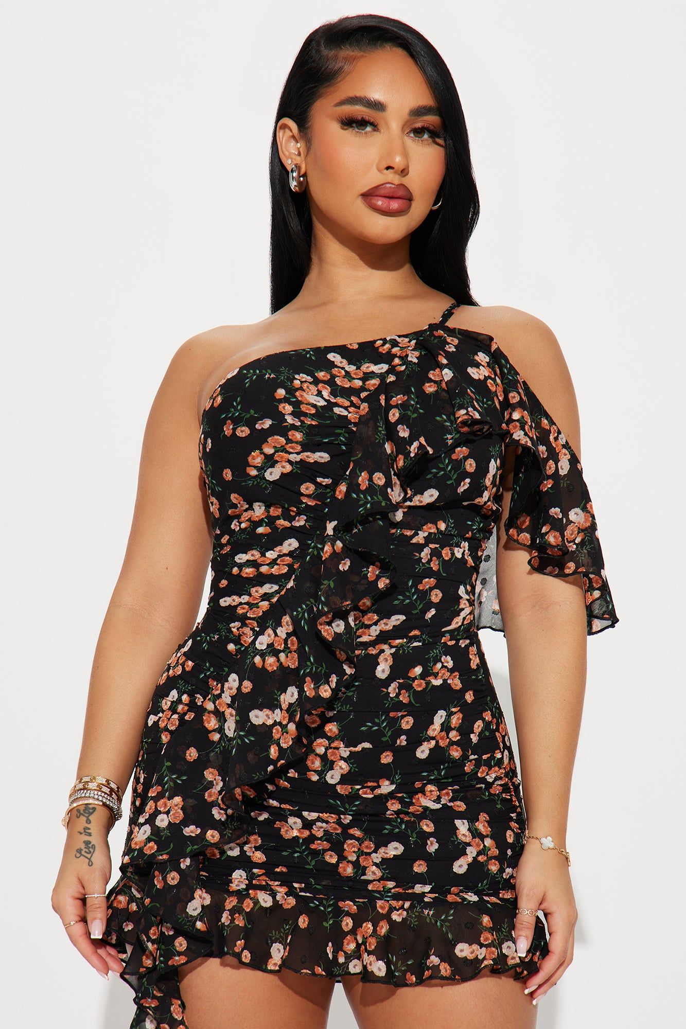 Chantelle Floral Mini Dress - Black/combo sold by Fashion Nova product image thumbnail 2