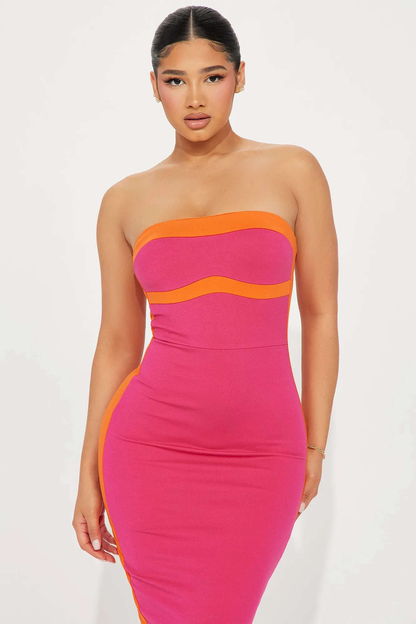 Easy Breezy Maxi Dress - Hot Pink/combo sold by Fashion Nova product image thumbnail 2