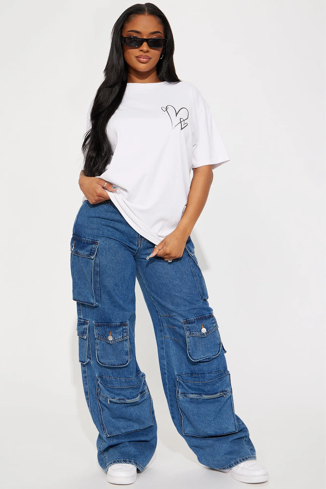 To The Person Behind Me Washed Tee - White sold by Fashion Nova product image thumbnail 2