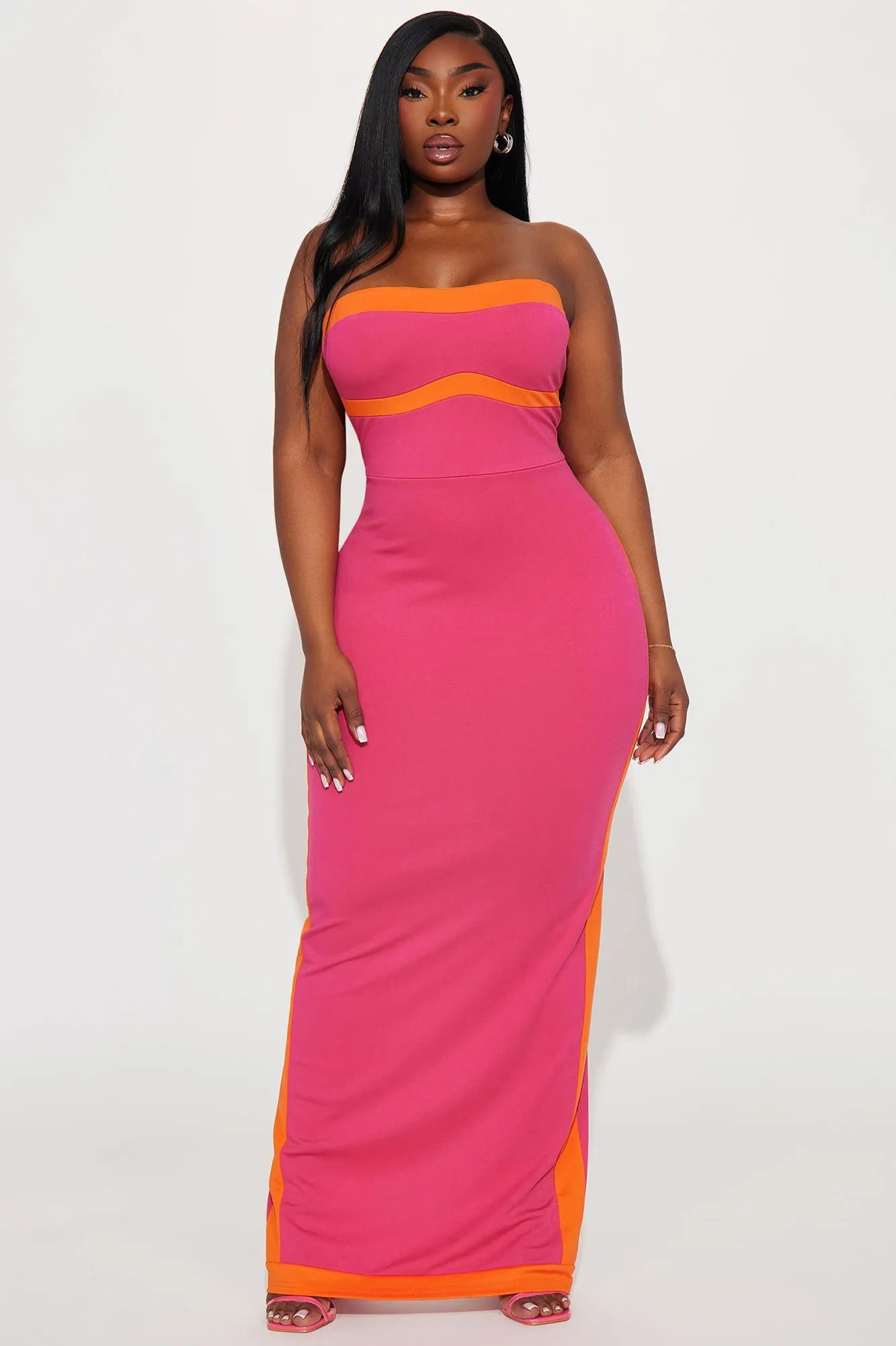 Easy Breezy Maxi Dress - Hot Pink/combo sold by Fashion Nova product image thumbnail 4