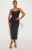 Ayana Embellished Tulle Midi Dress - Black sold by Fashion Nova