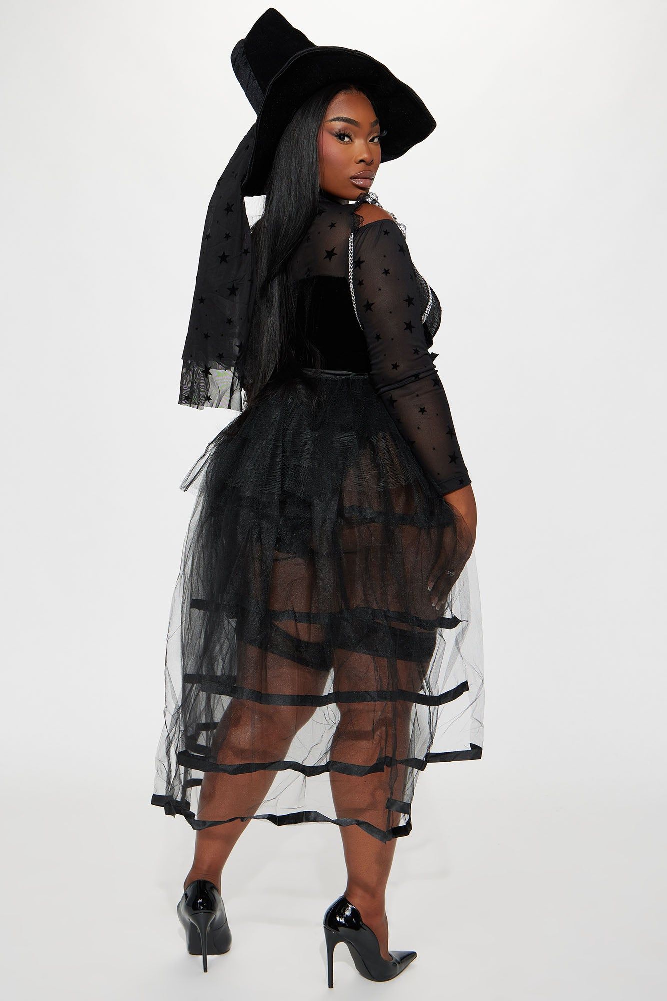 Star Magic Witch 2 Piece Costume Set - Black sold by Fashion Nova product image thumbnail 9