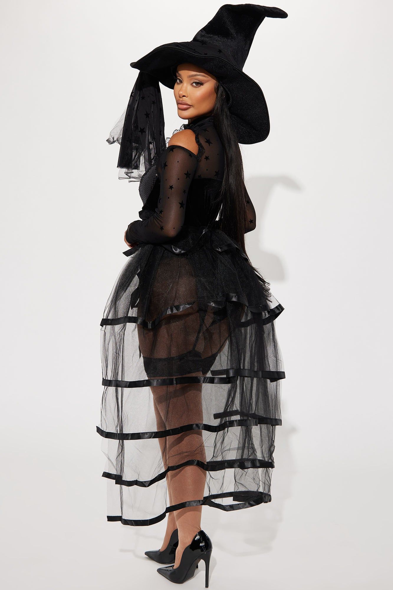 Star Magic Witch 2 Piece Costume Set - Black sold by Fashion Nova product image thumbnail 5