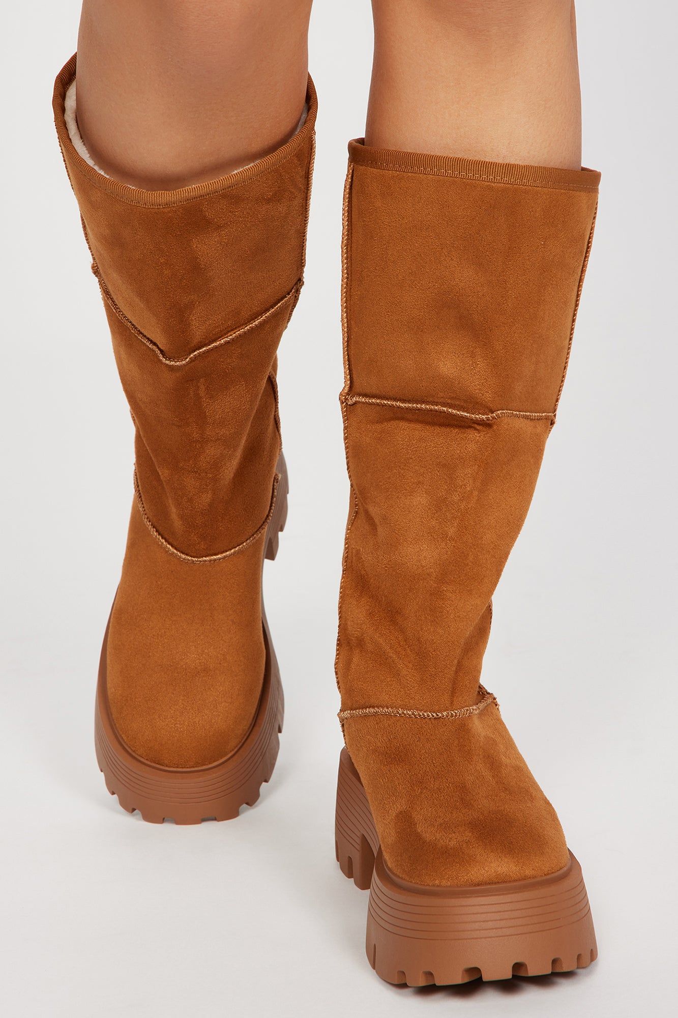 Warm Moments Knee High Boots - Tan sold by Fashion Nova product image thumbnail 2