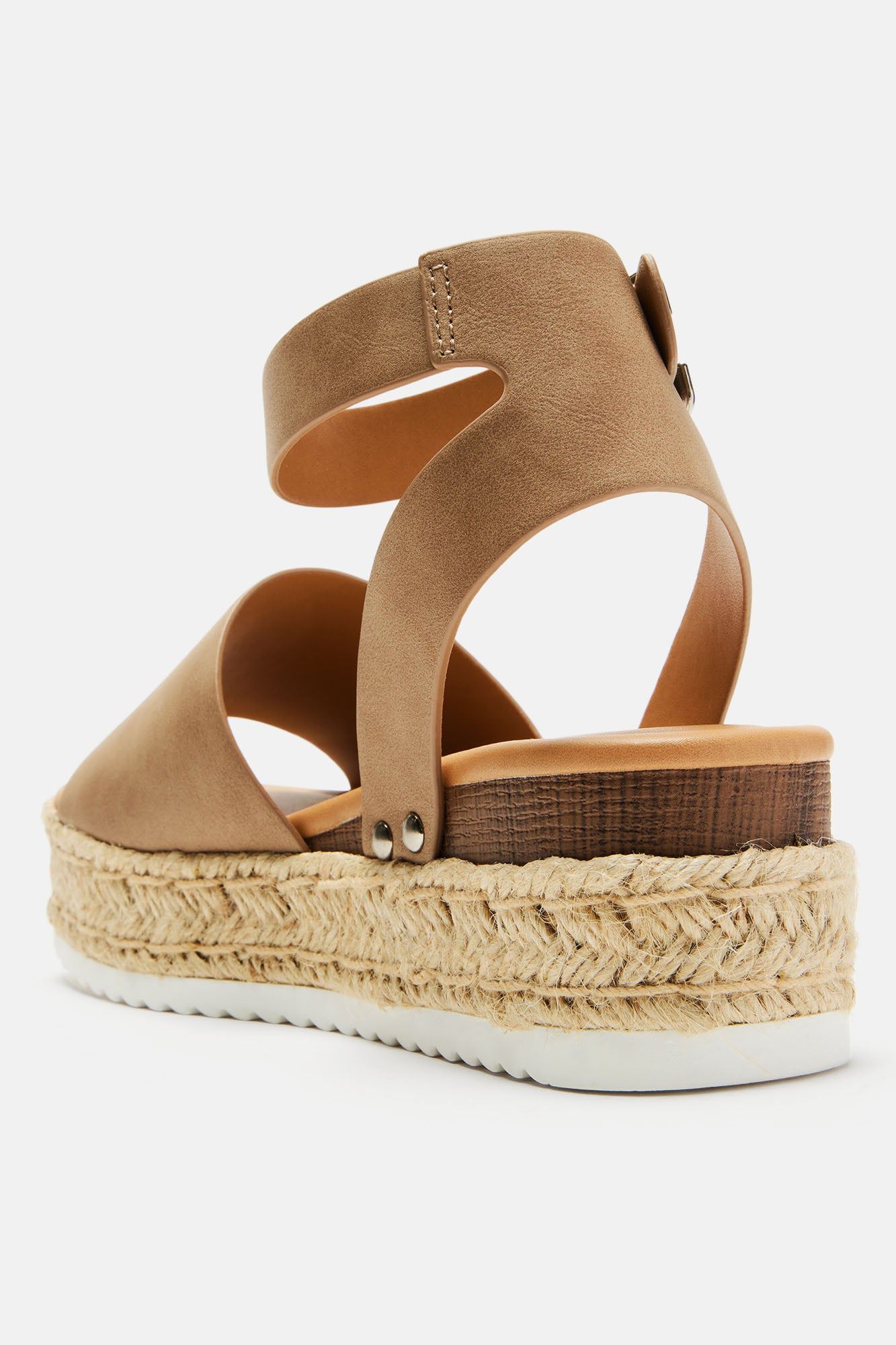 Kayley Flatform Sandals - Taupe sold by Fashion Nova product image thumbnail 4