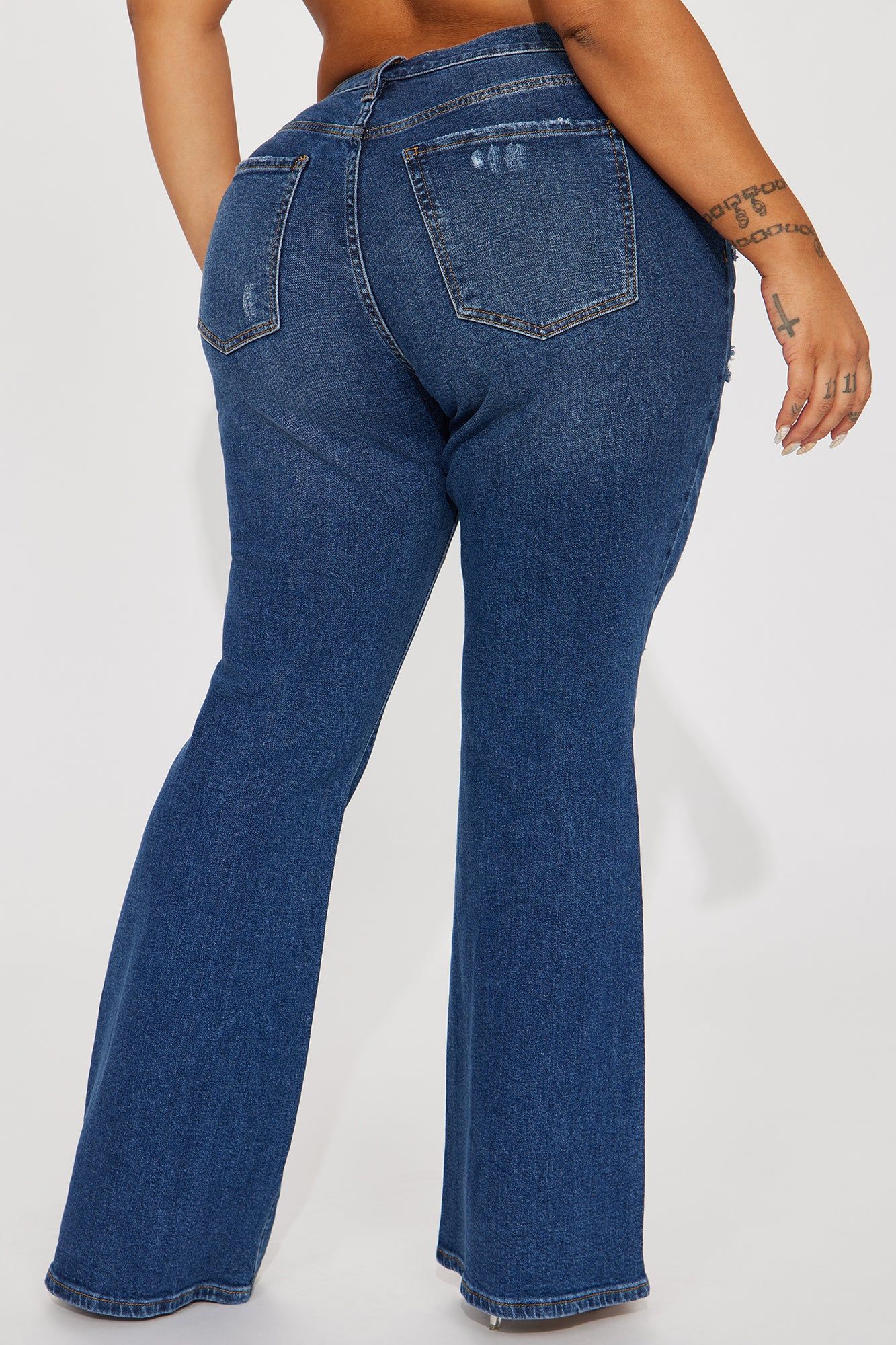 Free Fall Stretch Flare Jean - Medium Wash sold by Fashion Nova product image thumbnail 6