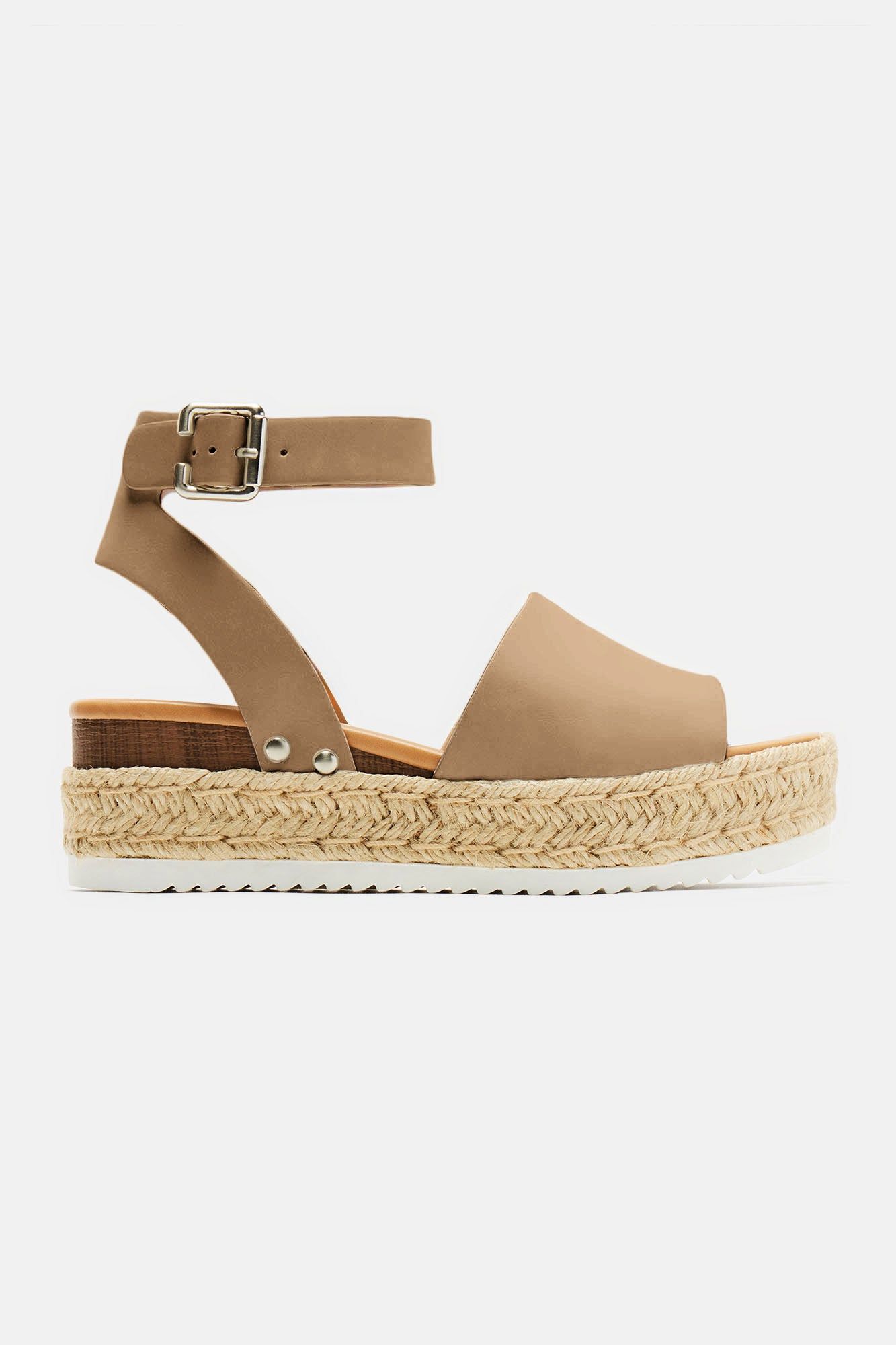 Kayley Flatform Sandals - Taupe sold by Fashion Nova product image thumbnail 5