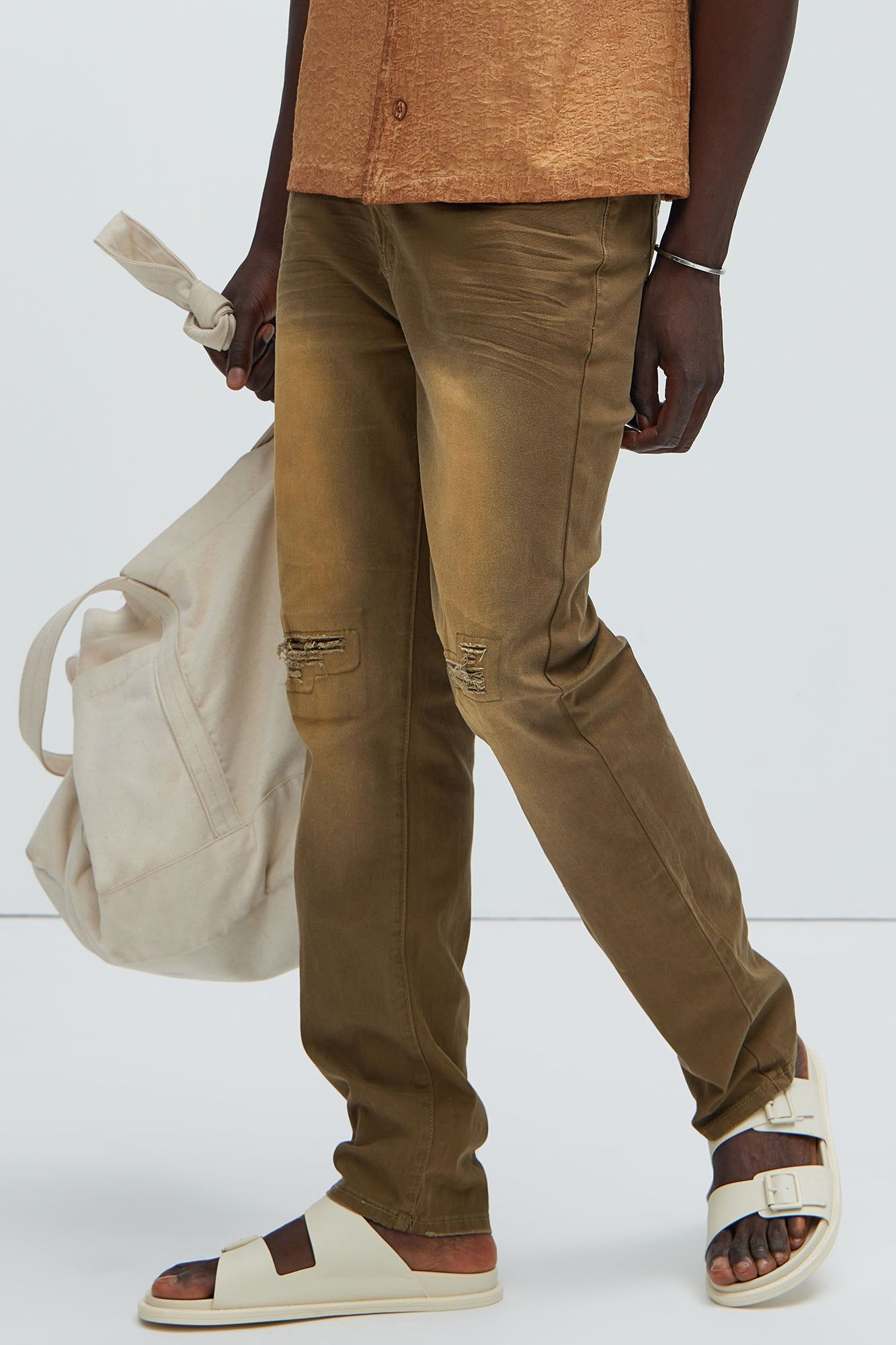 Calvin Washed Shirt - Brown sold by Fashion Nova product image thumbnail 4