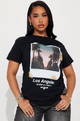 Chasin LA Sunsets Graphic Tee - Black sold by Fashion Nova