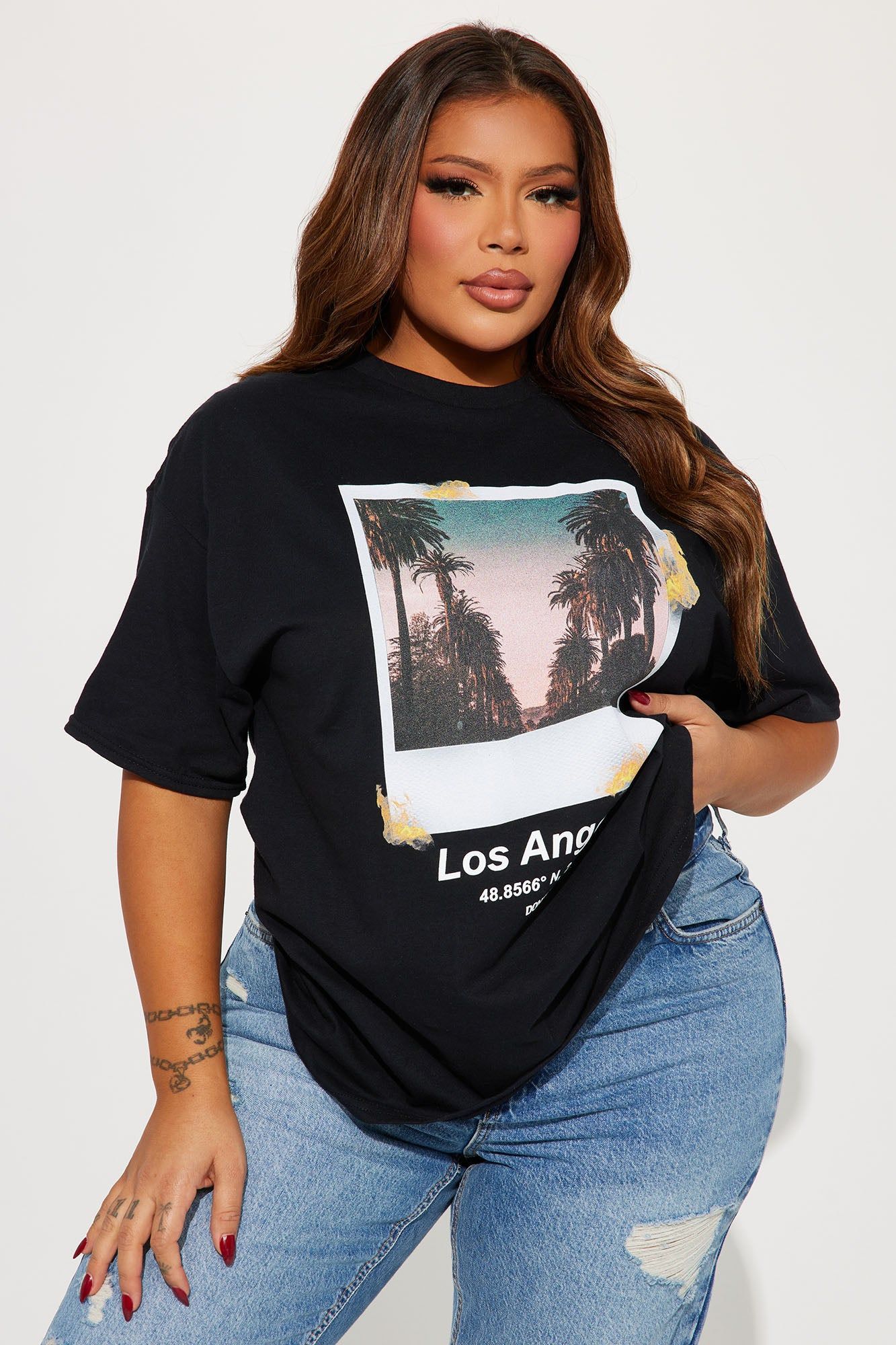 Chasin LA Sunsets Graphic Tee - Black sold by Fashion Nova product image thumbnail 4