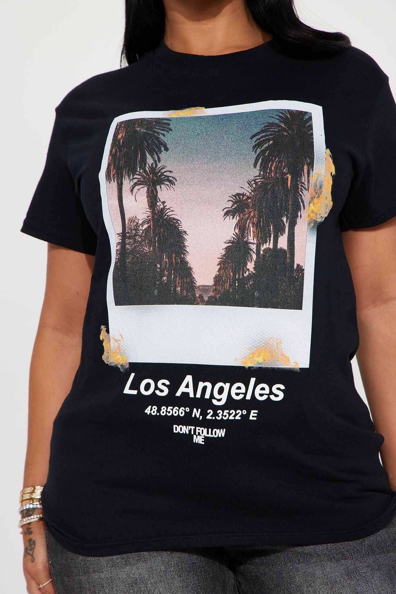 Chasin LA Sunsets Graphic Tee - Black sold by Fashion Nova product image thumbnail 3