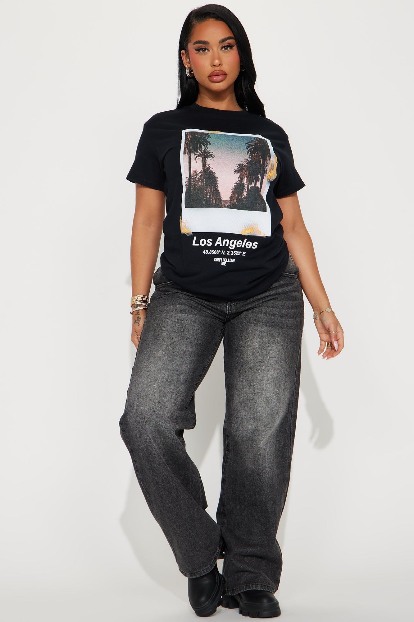 Chasin LA Sunsets Graphic Tee - Black sold by Fashion Nova product image thumbnail 2