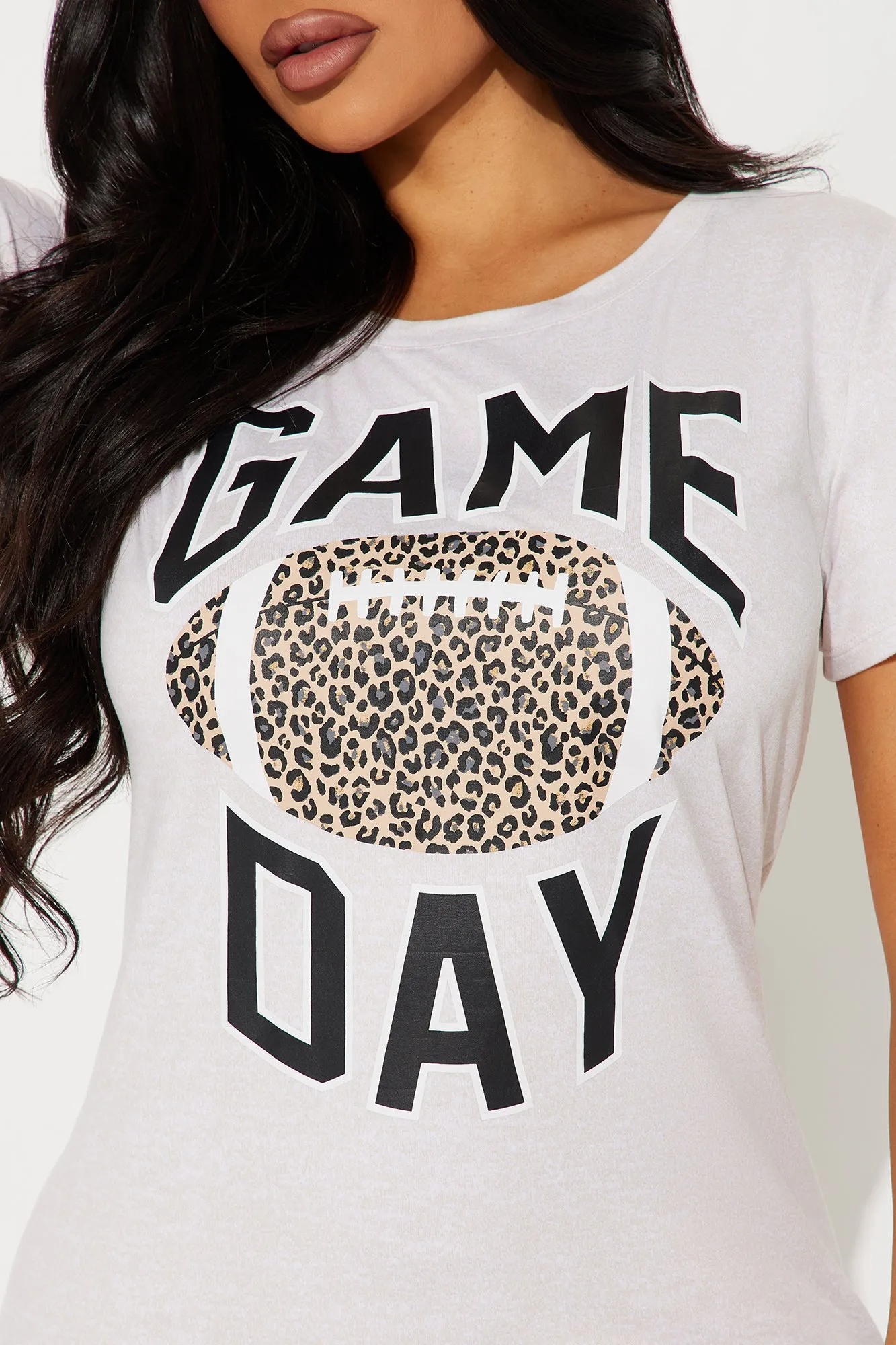 Game Day Ready PJ Sleep Shirt - Oatmeal sold by Fashion Nova product image thumbnail 3