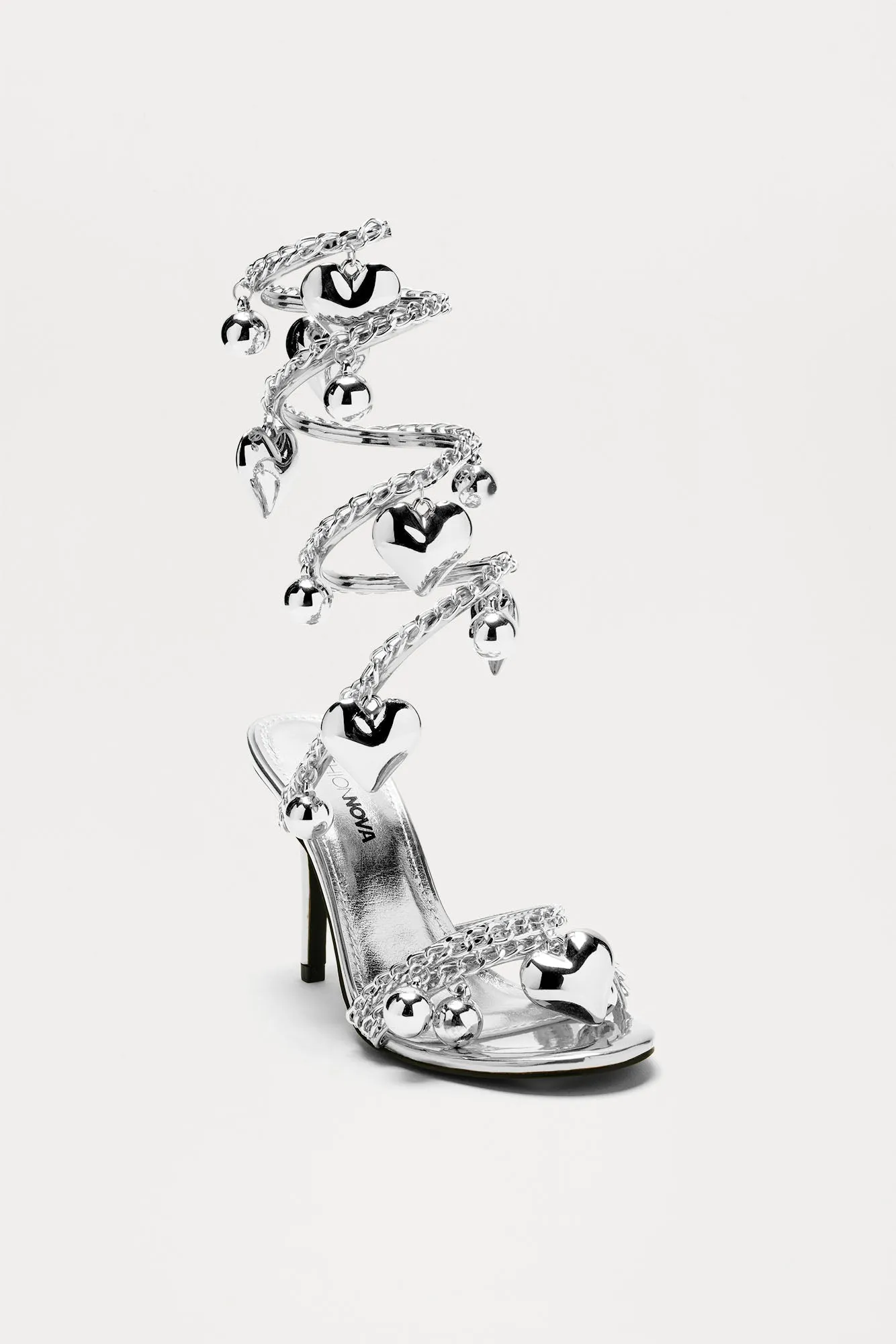 Lost Love Wrap Up Heels - Silver sold by Fashion Nova product image thumbnail 2