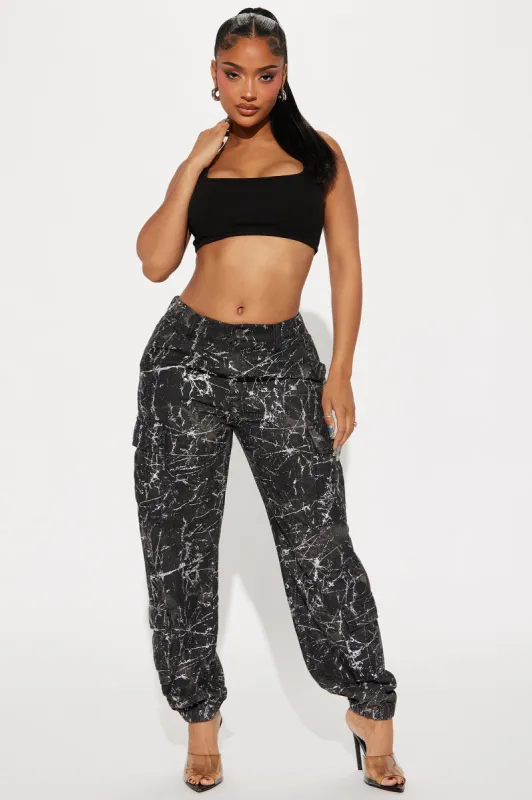 Eye Of The Storm Jogger Pant - Black sold by Fashion Nova