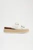 Gianna Platform Buckle Sandals - White sold by Fashion Nova