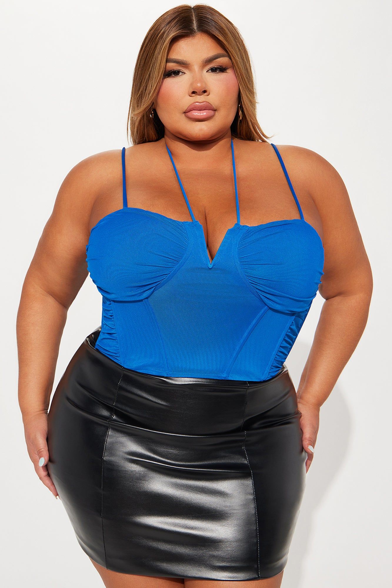 Maven Mesh Sleeveless Top - Royal sold by Fashion Nova product image thumbnail 4