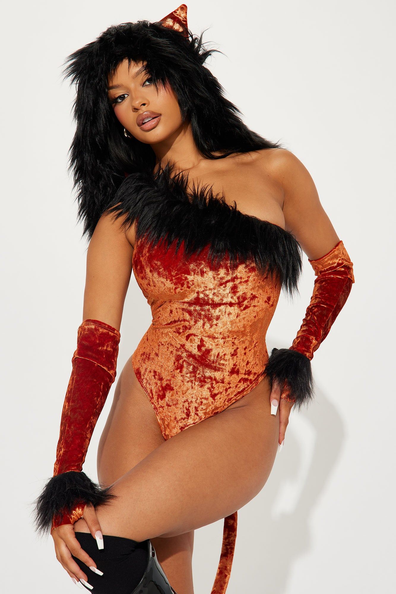 Shall Be King 4 Piece Costume Set - Brown/combo sold by Fashion Nova product image thumbnail 2