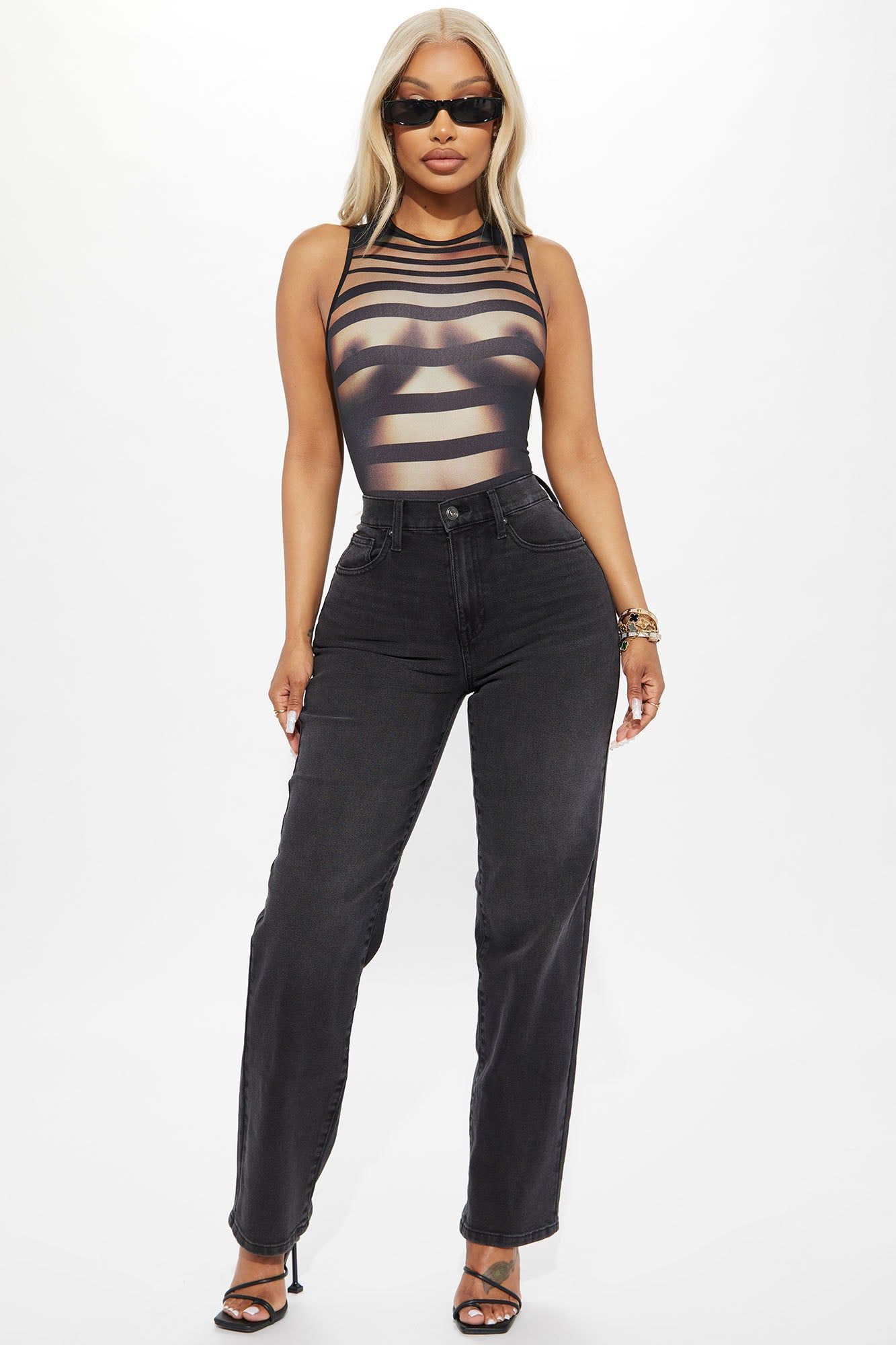 Hot And Seductive Bodysuit - Brown/combo sold by Fashion Nova product image thumbnail 2