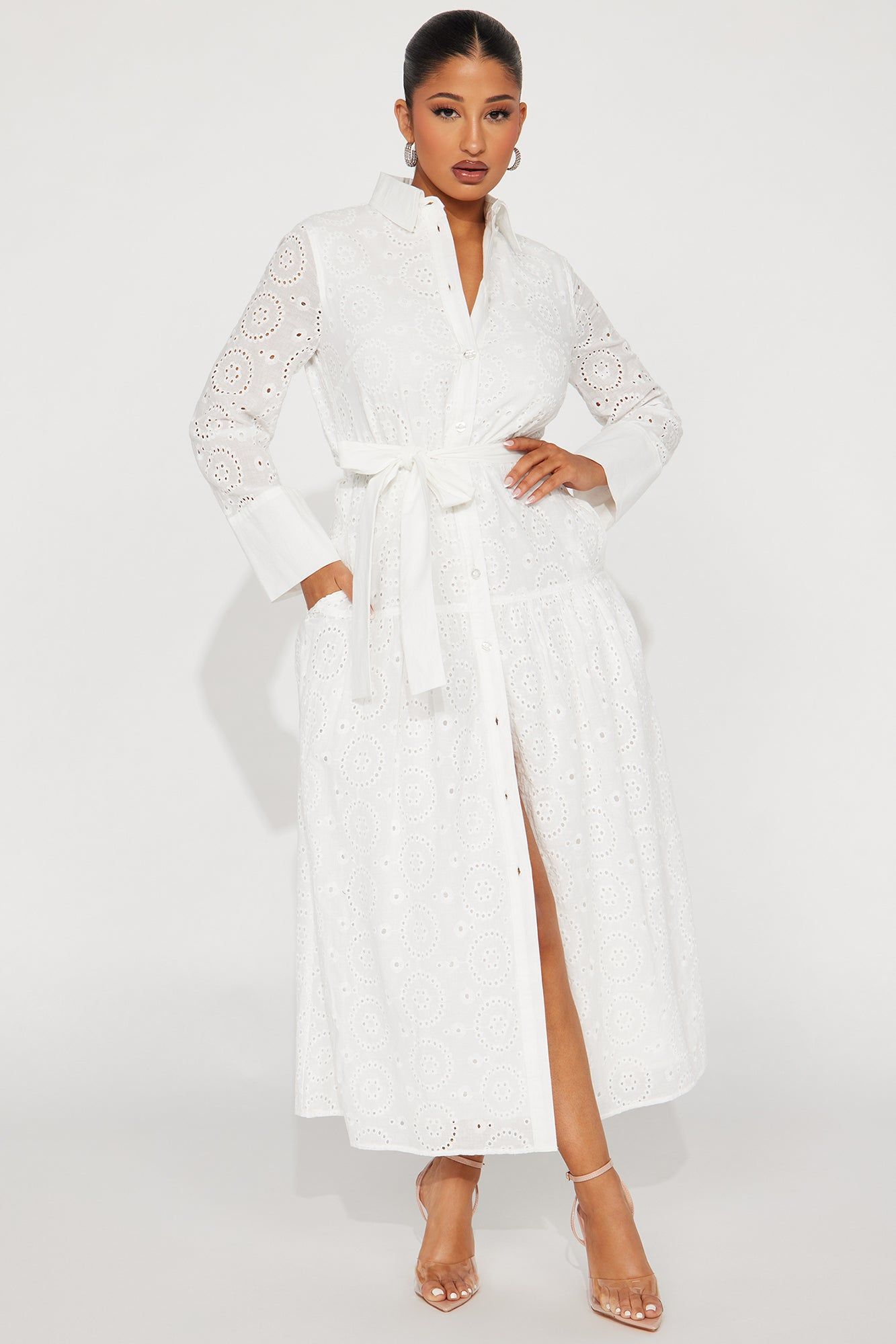 Pilar Maxi Dress - White sold by Fashion Nova