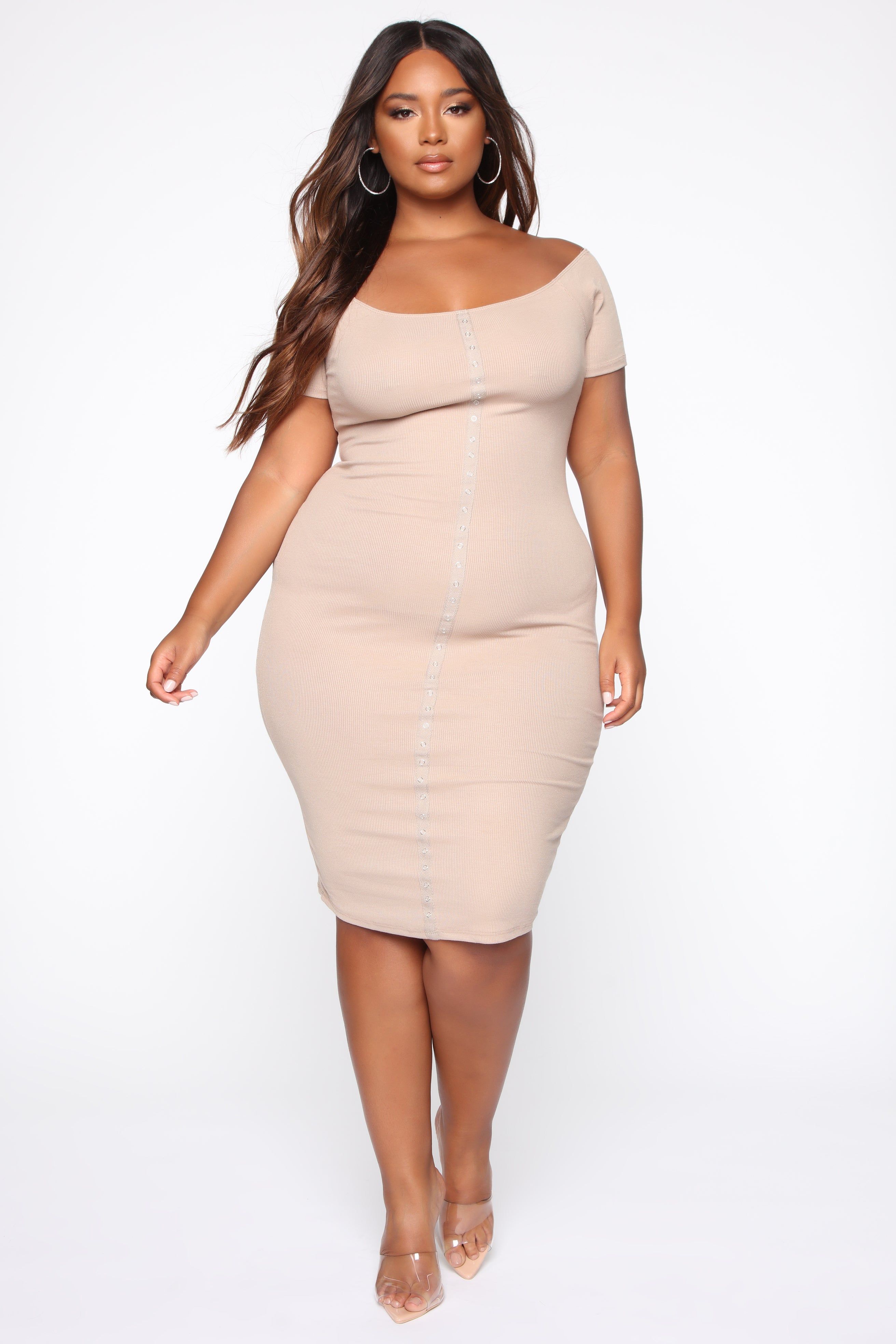 Susana's Love Dress - Taupe sold by Fashion Nova