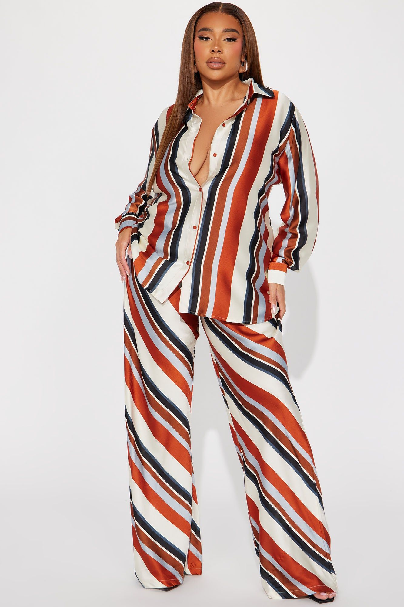 Clara Pant Set - Rust/combo sold by Fashion Nova product image thumbnail 4