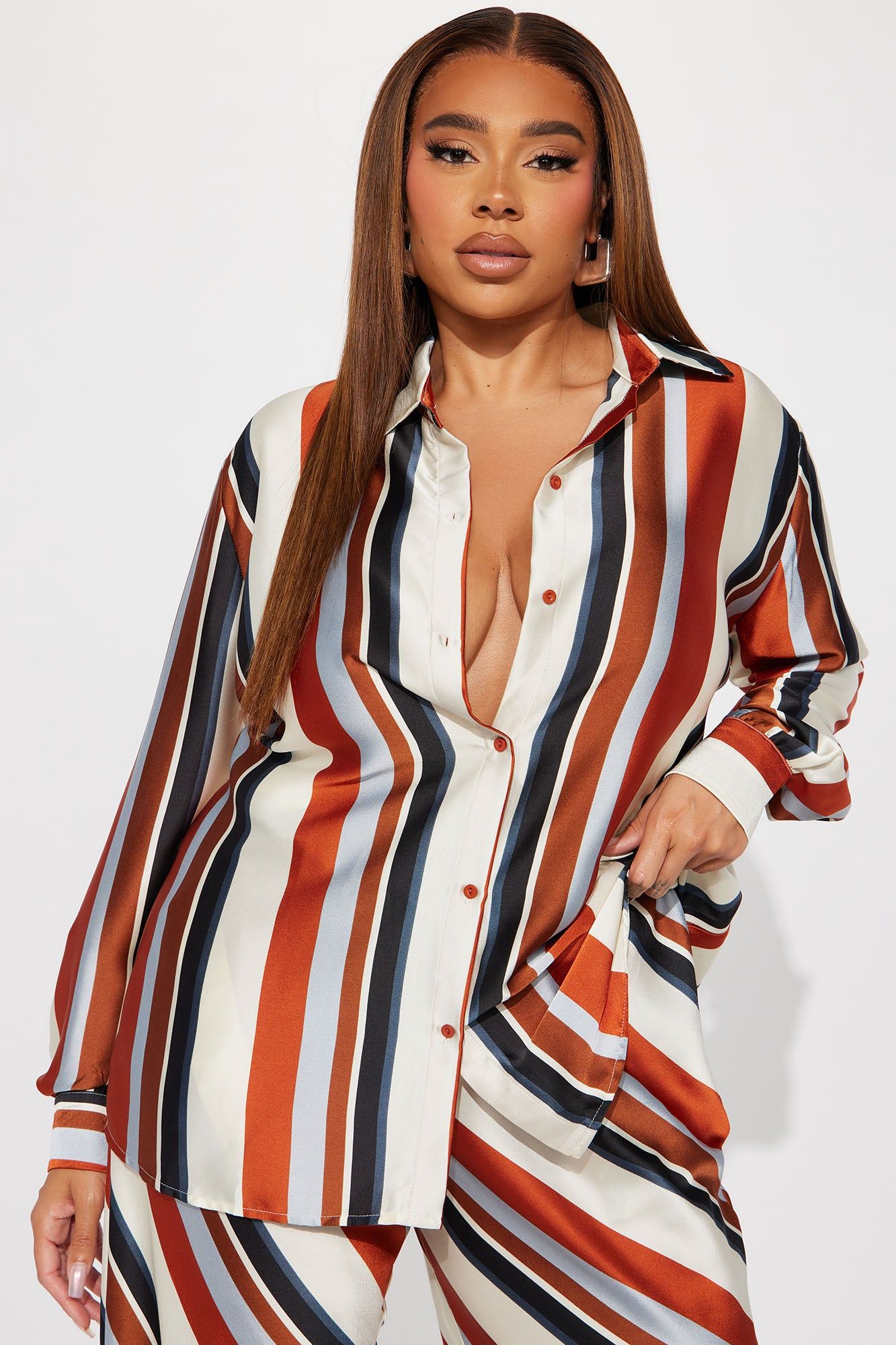 Clara Pant Set - Rust/combo sold by Fashion Nova product image thumbnail 5