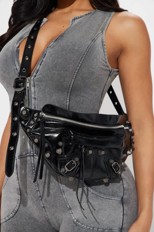 Slaying The Game Fanny Pack - Black sold by Fashion Nova