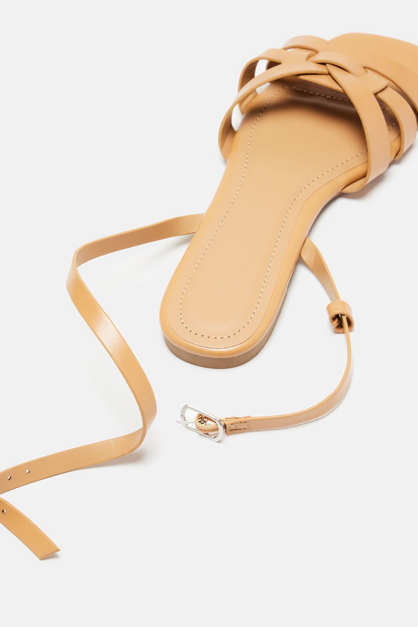 People Pleaser Flat Sandals - Nude sold by Fashion Nova product image thumbnail 2