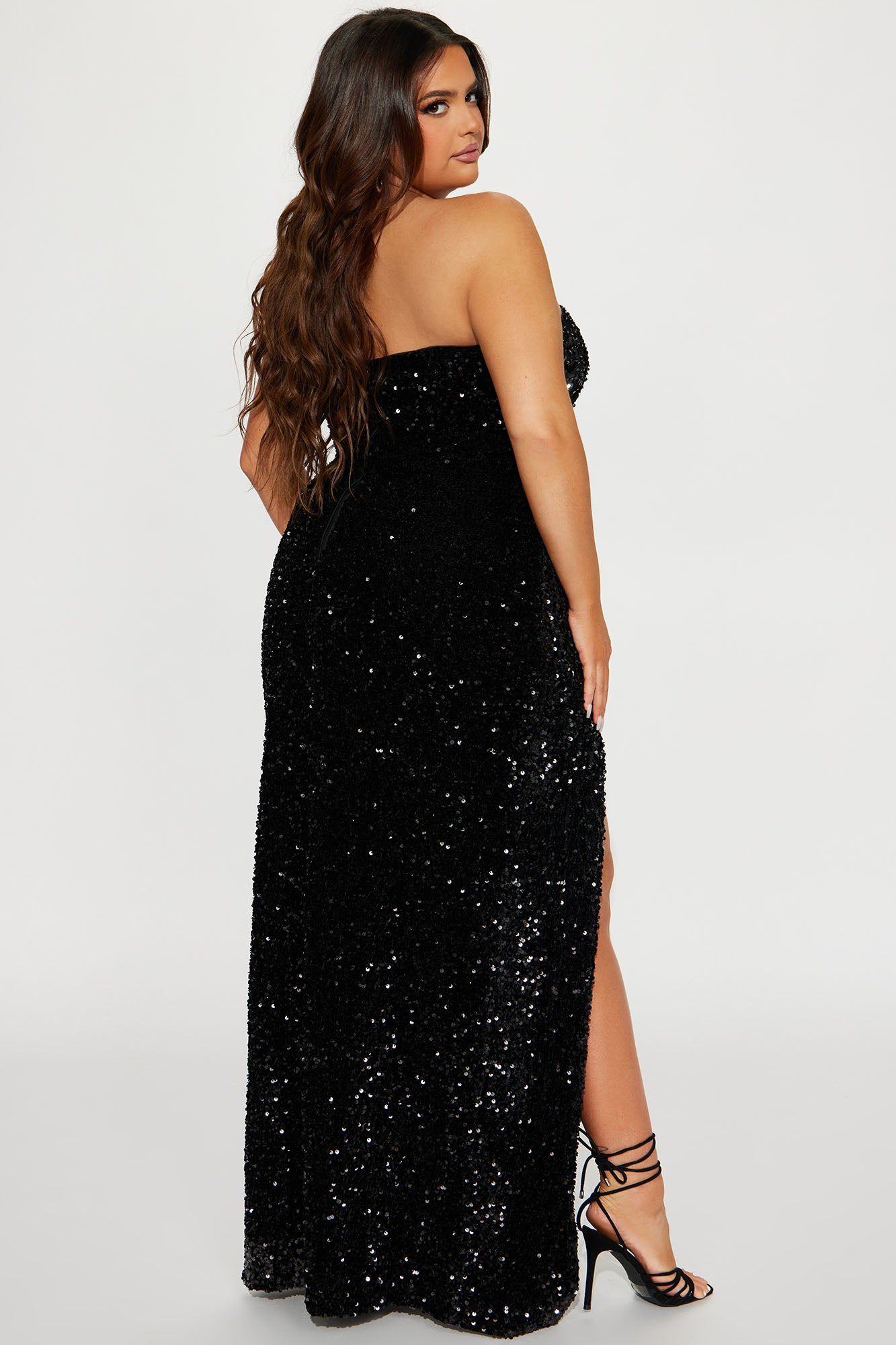The One Sequin Maxi Dress - Black sold by Fashion Nova product image thumbnail 6