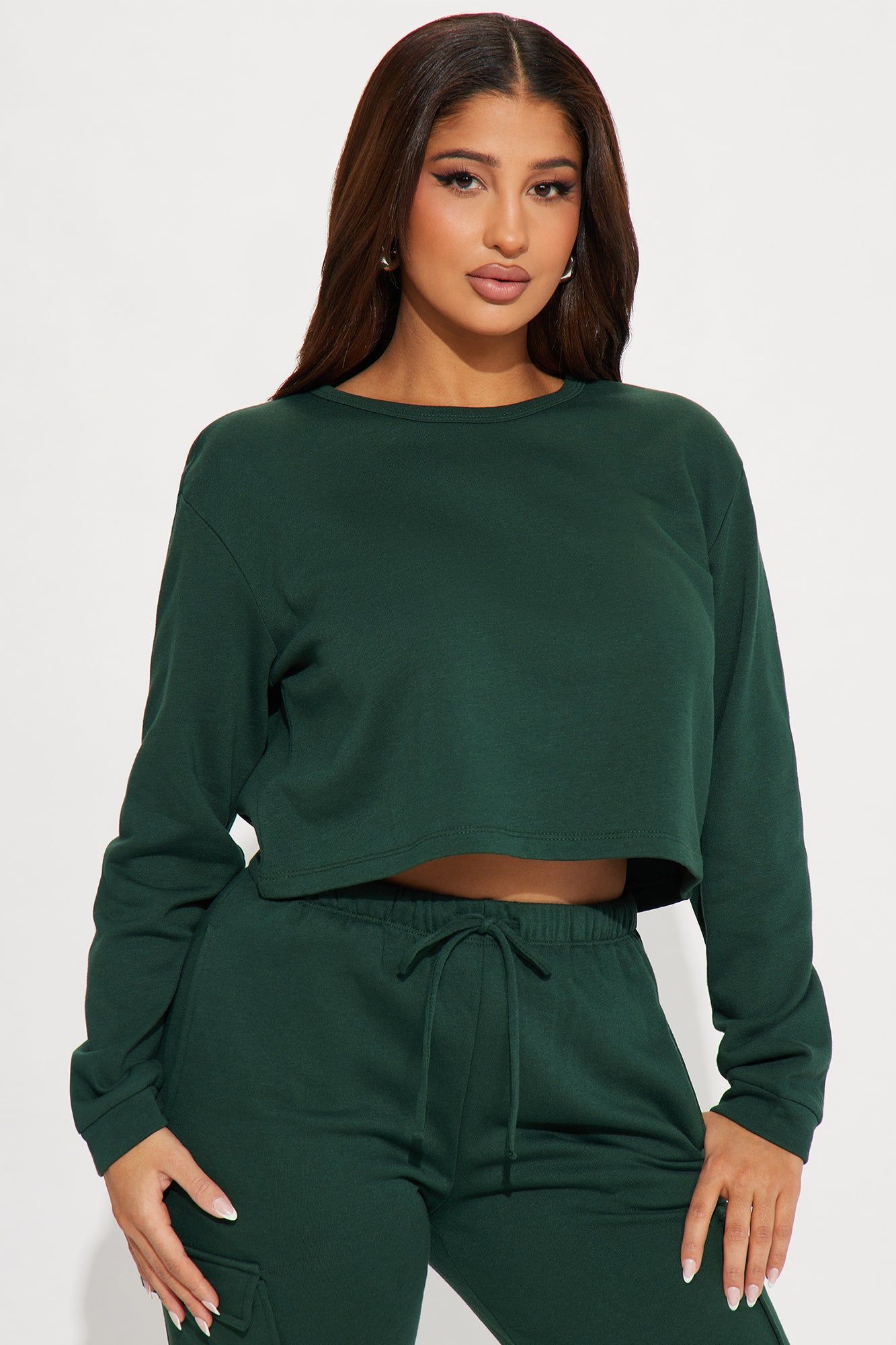 Cuddle Season Jogger Set - Hunter sold by Fashion Nova product image thumbnail 2