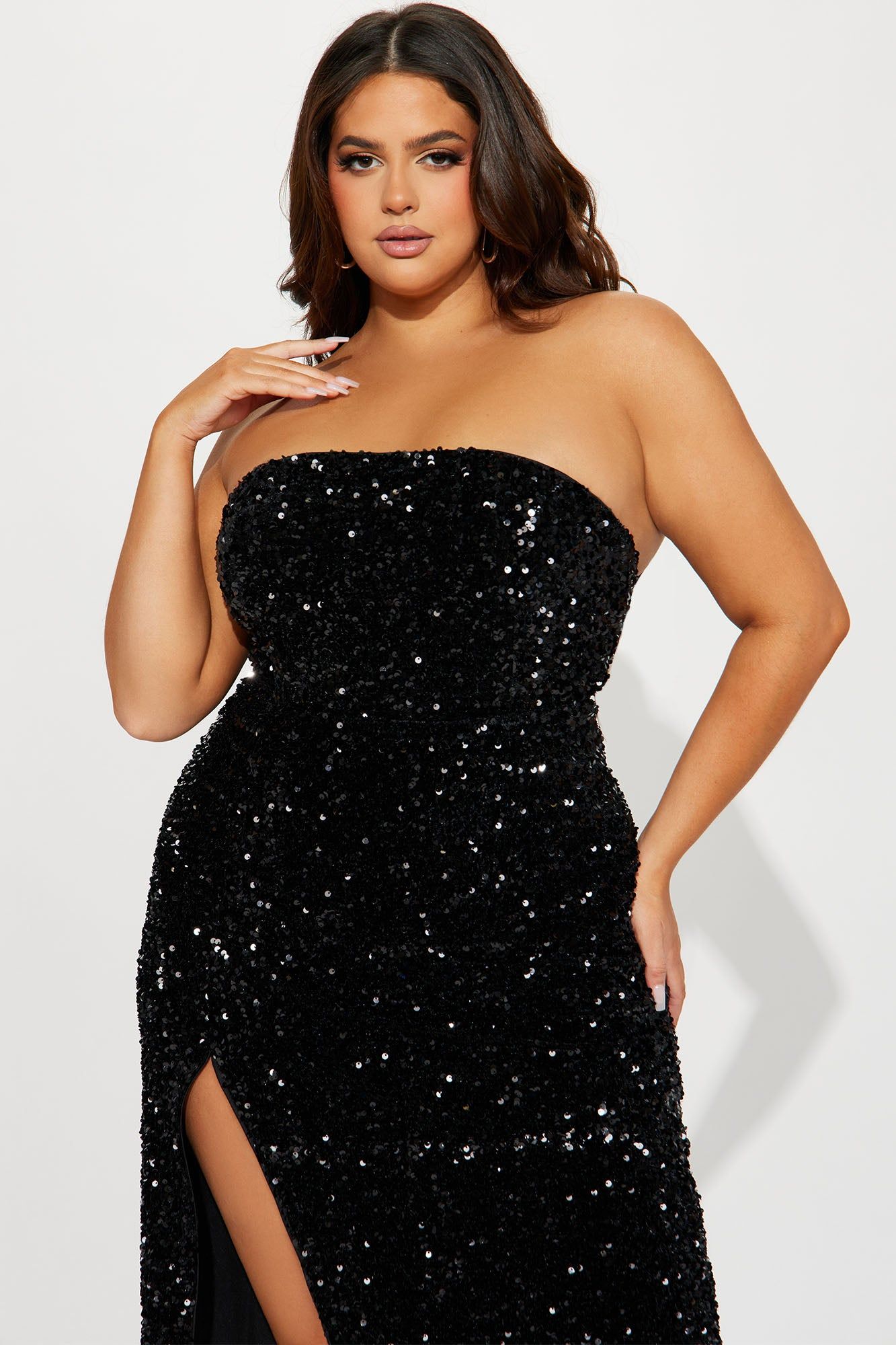The One Sequin Maxi Dress - Black sold by Fashion Nova product image thumbnail 5
