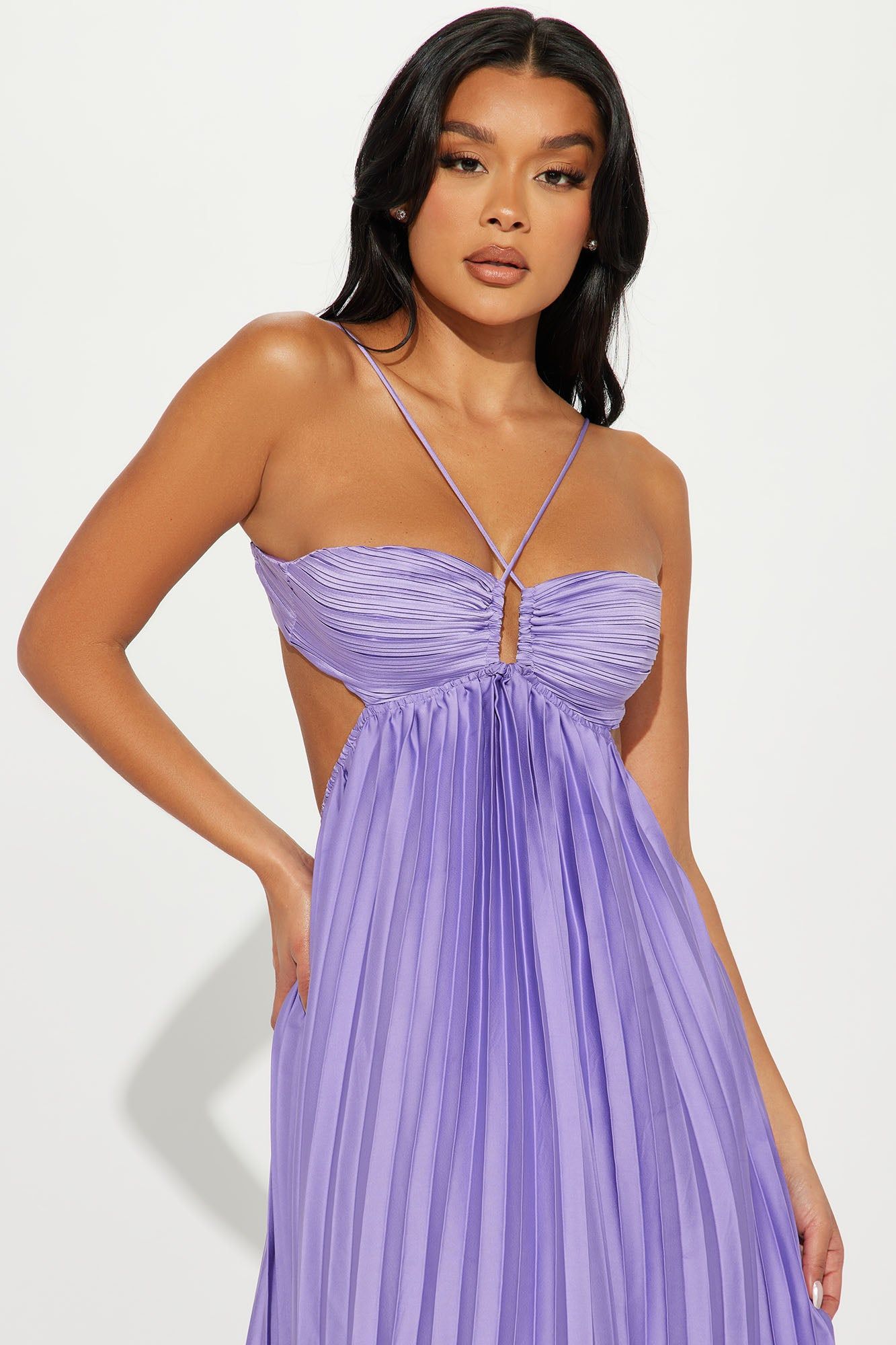 Anastacia Plisse Maxi Dress - Purple sold by Fashion Nova product image thumbnail 2