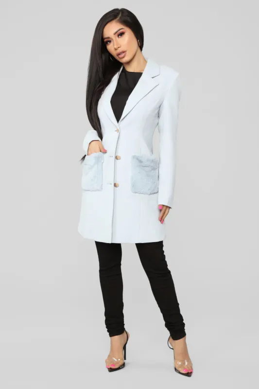 Gone To The City Coat - Grey sold by Fashion Nova