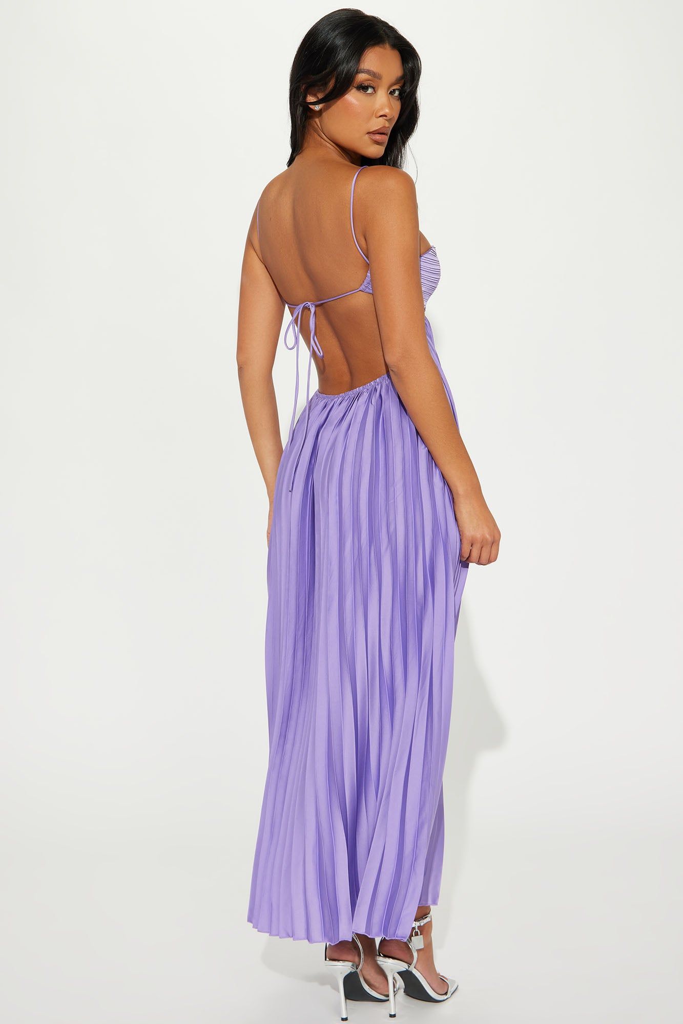 Anastacia Plisse Maxi Dress - Purple sold by Fashion Nova product image thumbnail 3